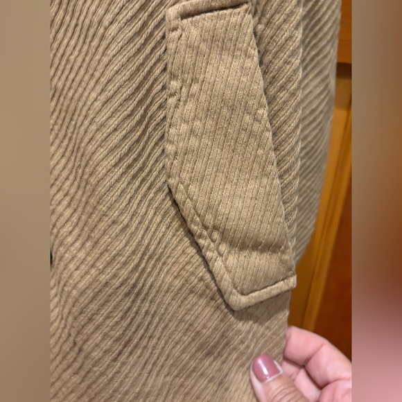 Free People Remi Brown Corduroy Oversized Shirt Jacket - Picture 13 of 17